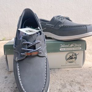 Island Stags Mitch boat shoe with memory foam